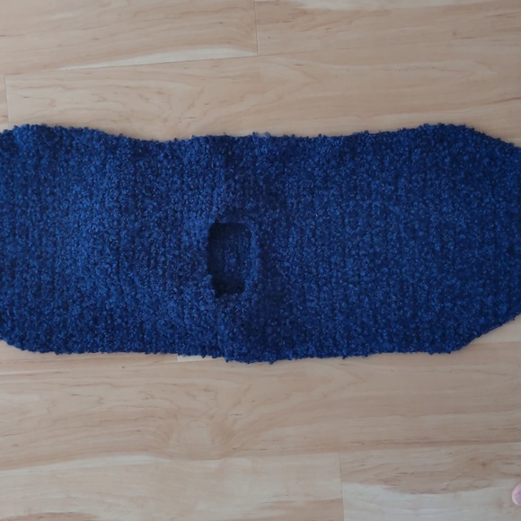 Handmade Poncho, crocheted kids hoodie, XS, new, unisex, soft, retro, knit - Picture 5 of 10